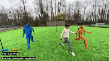 AI motion capture comparison with Xsens mocap